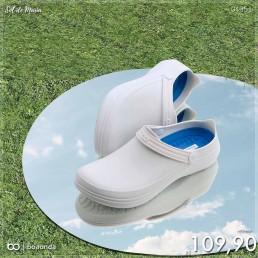 Babuche Boa Onda Safe Branco/Azul Celeste Masc 2043.101