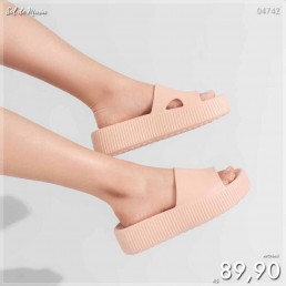 Chinelo Nuvem Flatform Blush CH256